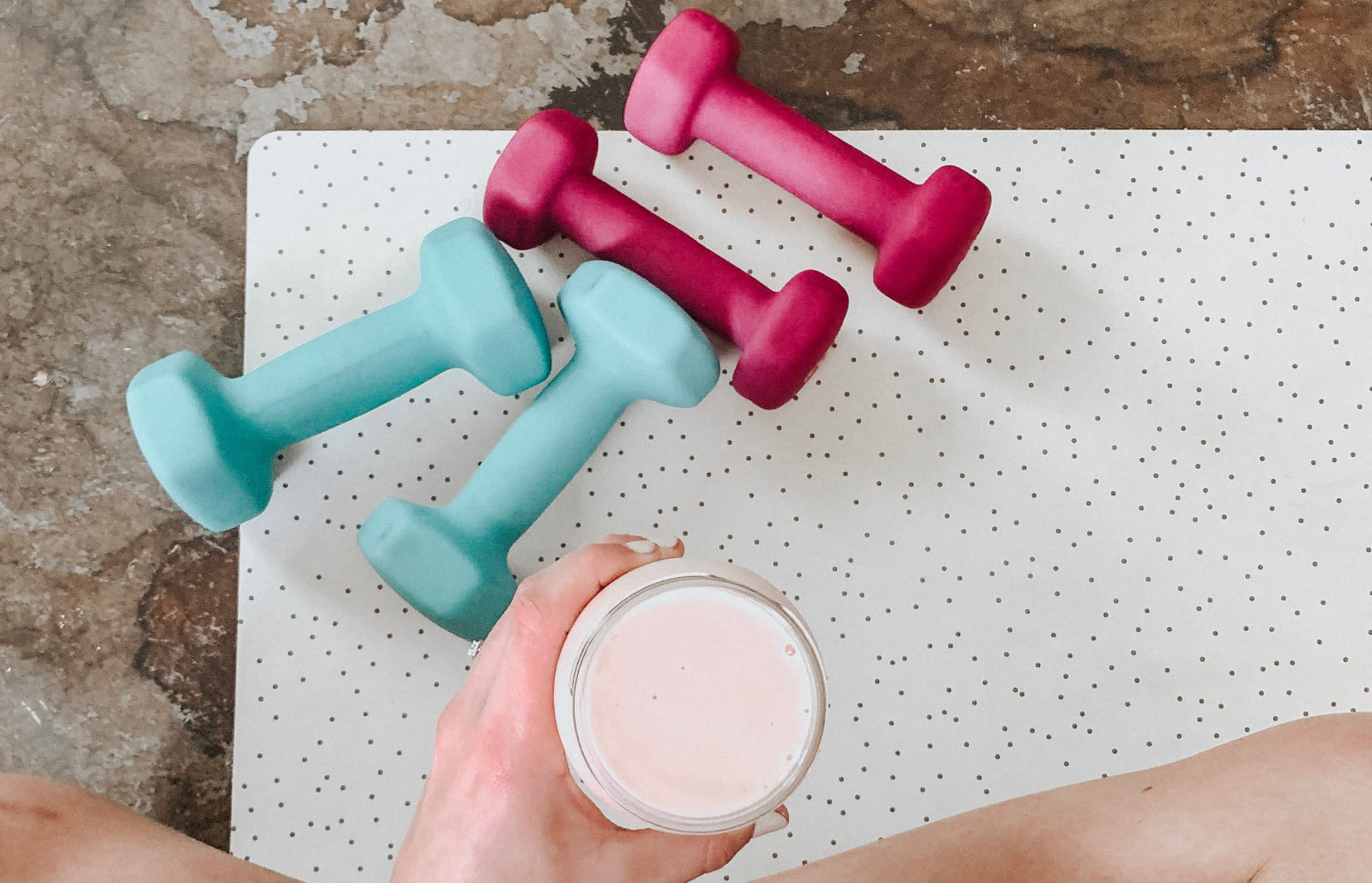 Dumbbells and a Smoothie Dumbbells and a Smoothie